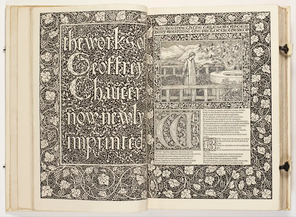 The Works of Geoffrey Chaucer (The Kelmscott Chaucer) in Detail William Morris